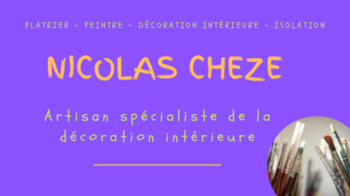 logo Nicolas CHEZE plâtrerie isolation peinture